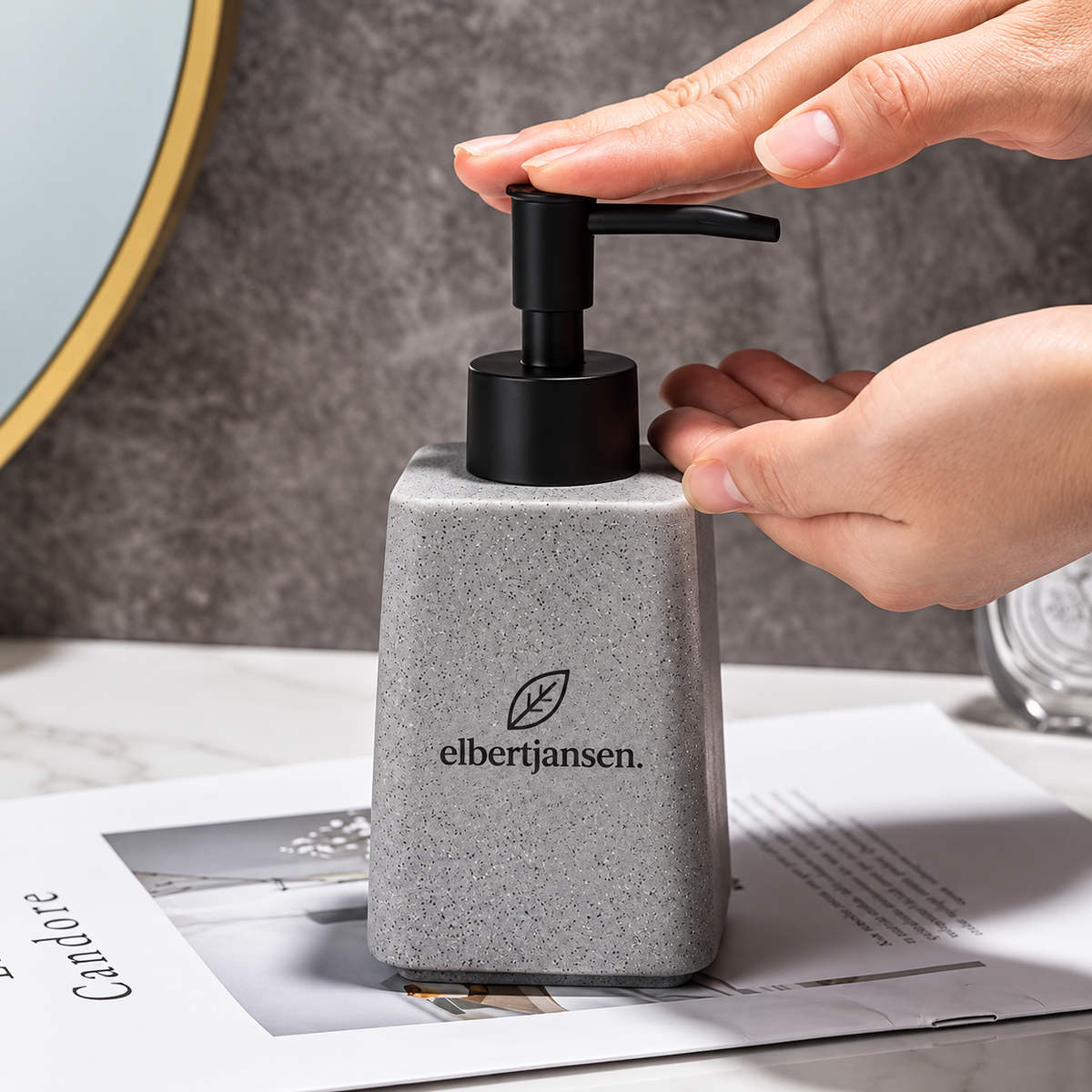 Elbertjansen Bathroom Soap Dispenser Set