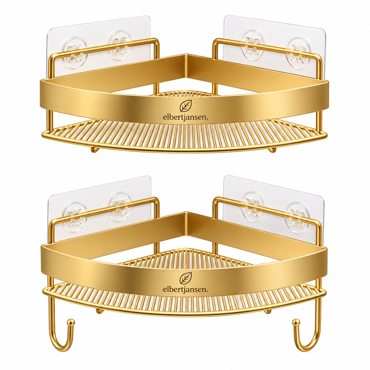 Elbertjansen Corner Bathroom Shower Shelf